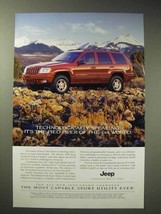 1999 Jeep Grand Cherokee Limited Ad - Pied Piper of 4x4 - £14.44 GBP