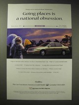 1998 Chevy Malibu Car Ad - Going Places is Obsession - £14.77 GBP