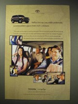 1998 Toyota Land Cruiser Ad - Guest from Each Continent - £14.72 GBP
