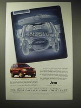 1999 Jeep Grand Cherokee Ad - Swallowed a Tire - £14.78 GBP