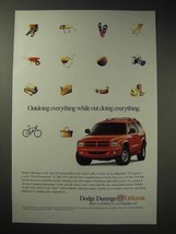 2000 Dodge Durango Ad - Outdoing Everything - £14.54 GBP