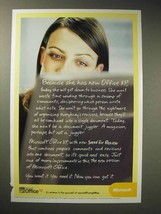 2001 Microsoft Office XP Software Ad - Because She Has - £14.74 GBP