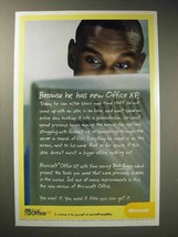 2001 Microsoft Office XP Software Ad - Because He Has - £14.74 GBP