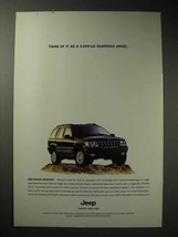 2001 Jeep Grand Cherokee Ad - 4,000-LB Guardian Angel - £14.60 GBP