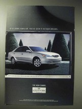 2001 Toyota Camry Car Ad - You've Seen it In Dreams - $18.49