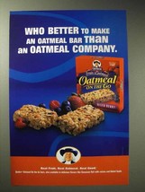 2004 Quaker Oatmeal on the Go Mixed Berry Ad - £14.54 GBP