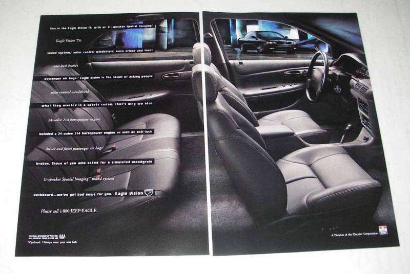 1994 Eagle Vision TSi Car Ad - $18.49