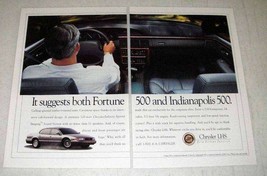 1995 Chrysler LHS Car Ad - Fortune 500 Indianapolis 500 - £14.74 GBP
