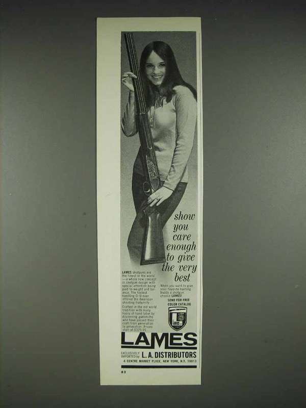 Primary image for 1970 Lames Shotgun Ad - Care Enough To Give The Best