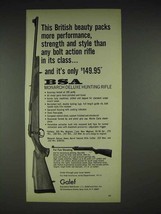 1970 BSA Monarch Deluxe Hunting Rifle Ad - Performance - $18.49