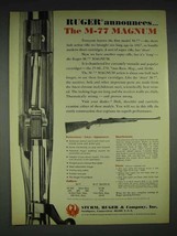 1970 Ruger M-77 Magnum Rifle Ad - $18.49