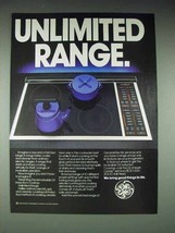 1986 GE Induction Cooktop Ad - Unlimited Range - £14.52 GBP