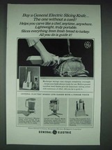 1965 GE Slicing Knife, Deluxe Automatic Blender Ad - £13.80 GBP