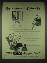 1959 G.E.C. Cosyglo Heater Ad - Warmth All Round - $18.49