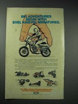 1977 Ideal Toy Evel Knievel Ad - Stunt Cycle, Funny Car - £14.78 GBP