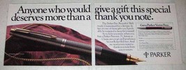 1986 Parker Pen Ad - More Than a Thank You Note - £14.78 GBP