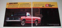 1987 Dodge Dakota Pickup Truck Ad - £14.65 GBP
