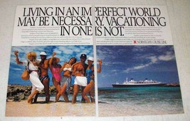 1988 Norwegian Cruise Line Ad - An Imperfect World - £14.53 GBP