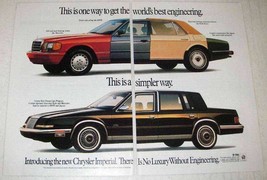 1989 Chrysler Imperial Car Ad - Best Engineering - £14.48 GBP