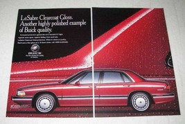 1994 2-page Buick LeSabre Car Ad - Clearcoat Gloss - £14.76 GBP