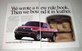 1997 Dodge Ram 1500 Pickup Truck Ad - A New Rule Book - £14.65 GBP