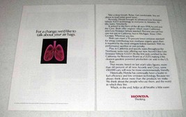 1997 Honda Ad - We'd Like To Talk About Your Air Bags - $18.49