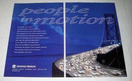 1998 General Motors Ad - People in Motion - £14.44 GBP