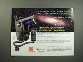 1999 Meade ETX-90EC Astro Telescope Ad - Go Anywhere - £14.54 GBP