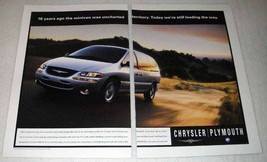 1999 Chrysler / Plymouth Minivan Ad - Uncharted - £14.78 GBP