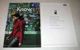 2000 Hewlett-Packard HP Jornada Pocket PC Ad - Know - £14.44 GBP