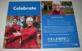 2001 Pfizer Celebrex 2-page Ad - Celebrate - $18.49