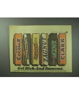 1978 Clark Candy Ad - Coconut, Crunchy, Mint, Zagnut + - £14.61 GBP