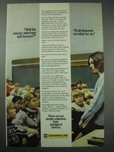 1974 Caterpillar Ad - Will Energy Shortage Last Forever - $18.49