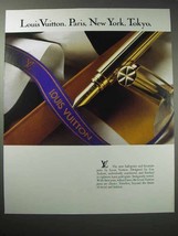 1988 Louis Vuitton Pen Ad - Paris, New York, Tokyo - $18.49