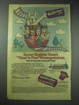 1982 Bubble Yum Bubble Gum Ad - Yum &#39;n Fun - £14.48 GBP