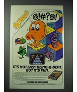 1983 Parker Brothers Q*Bert Video Game Ad - @!#?@! - £14.55 GBP