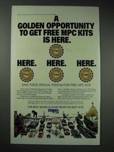 1983 MPC Model Kits Ad - A Golden Opportunity is Here - $18.49