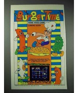 1983 Mattel Electronics Burger Time Video Game Ad - £14.54 GBP