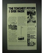 1978 Fonas Johnny Bench Batter Up Ad - Toughest Pitcher - £14.76 GBP