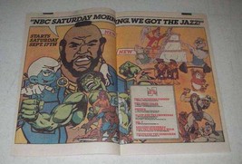 1983 NBC TV Ad - Flintstones, Smurfs, Mr. T, Spiderman - £14.50 GBP