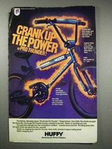 1984 Huffy Pro Thunder Bicycle Ad - Crank Up the Power - $18.49