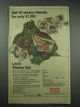 1985 Levi's Jeans Ad - Get 15 Sticker Friends - $18.49