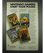 1989 Tengen Gauntlet, Pac-Man, Tetris Video Game Ad - £14.54 GBP