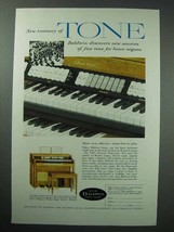 1958 Baldwin Orga-Sonic Organ Ad - Treasury of Tone - £14.49 GBP