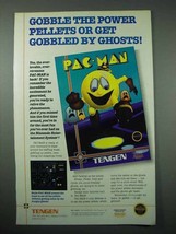 1988 Tengen Pac-Man Nintendo Video Game Ad - £14.44 GBP