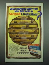 1987 Nabisco Striped Chips Ahoy Cookie Ad - Every Time - £14.78 GBP
