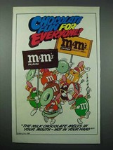 1987 M&amp;M&#39;s Candy Characters Ad - Marching Band - $18.49