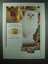1996 Fance Feast Filet &amp; Pate Cat Food Ad - £14.54 GBP