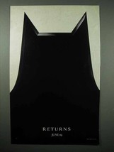 1992 Batman Returns Movie Ad - £14.53 GBP