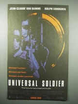 1992 Universal Soldier Movie Ad - Jean-Claude Van Damme - £14.54 GBP